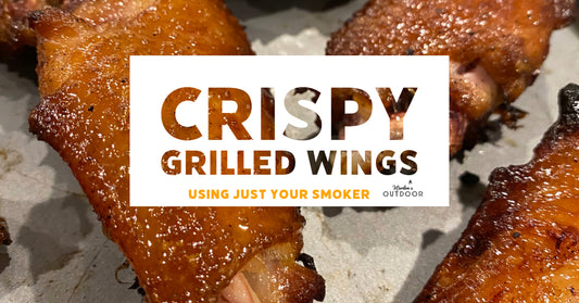 Crispy grilled wings using just your smoker