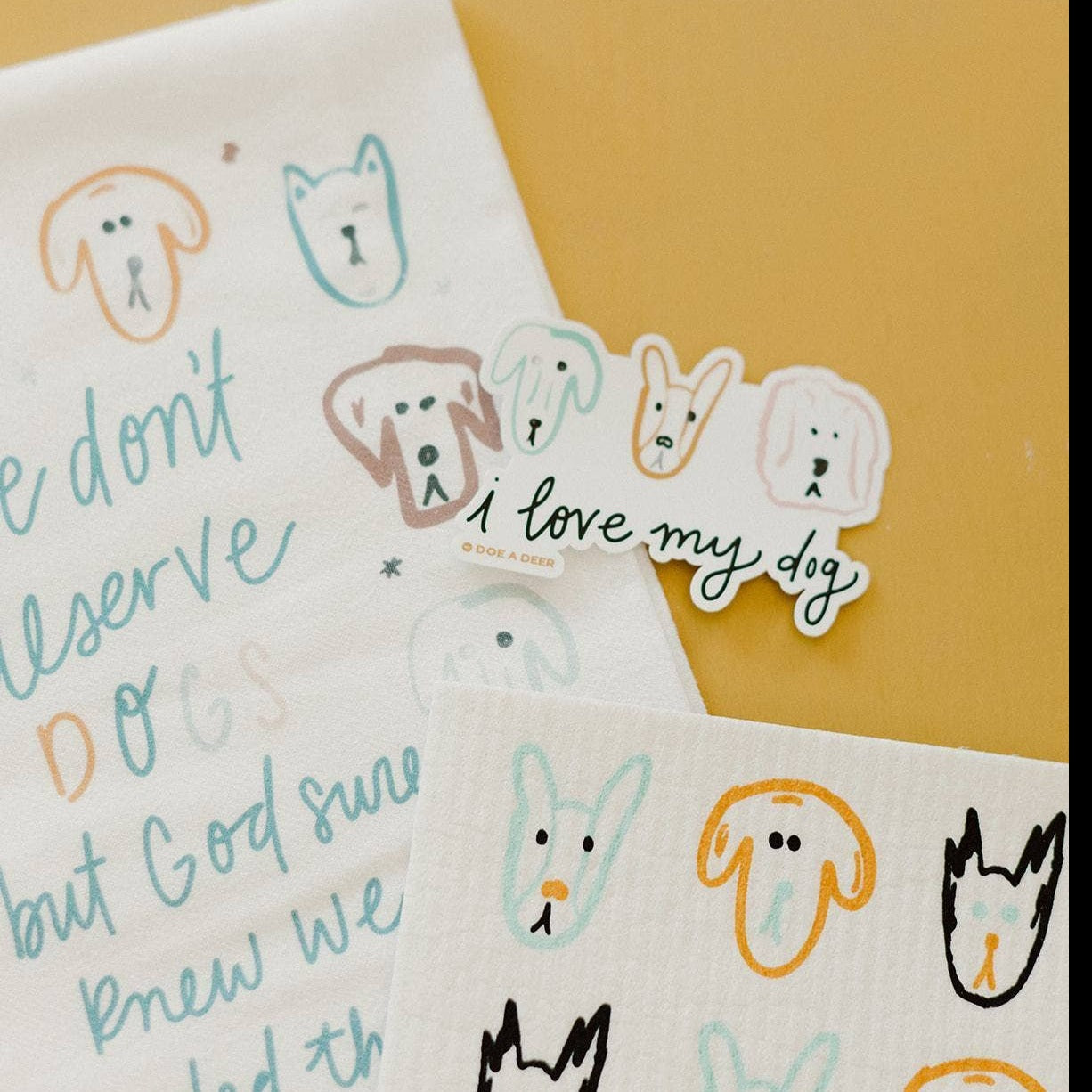 The Doe a Deer line includes other dog-themed gifts.