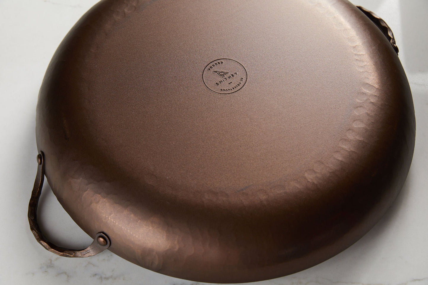 Each Smithey Paella pan is hand-forged by American blacksmiths.