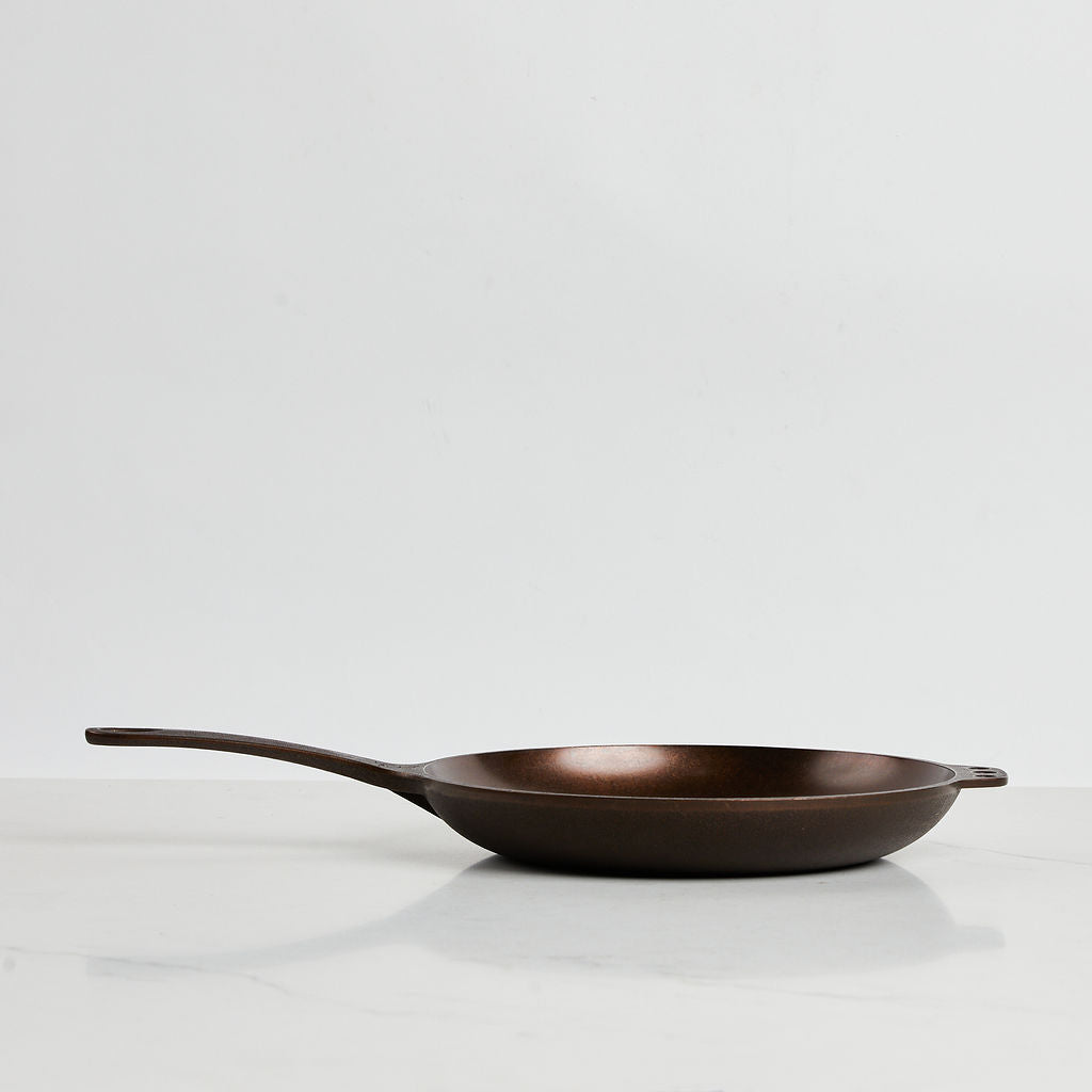 Durable cast iron chef skillets will last a lifetime.
