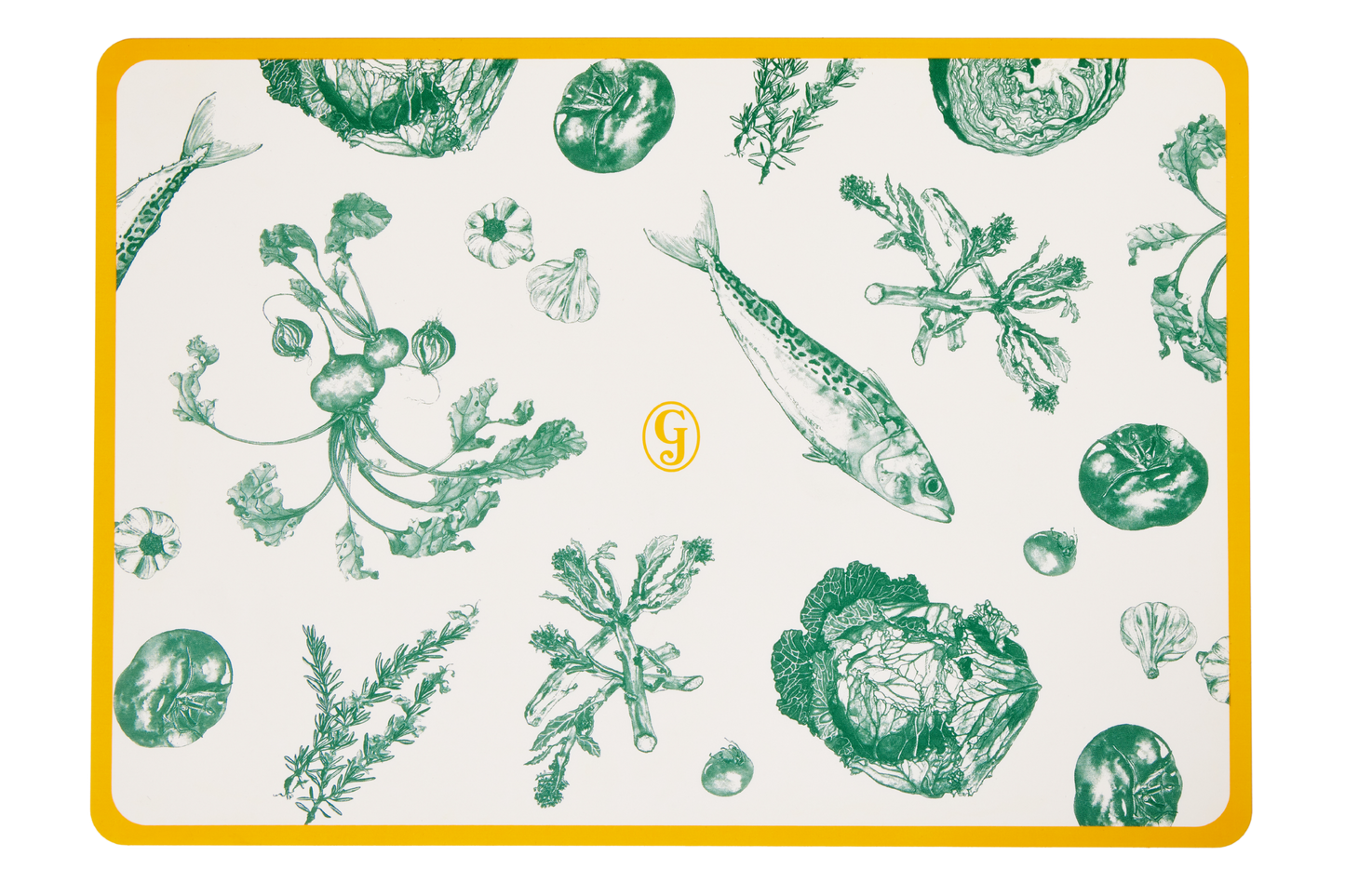 Each set includes one baking mat with this savory design.
