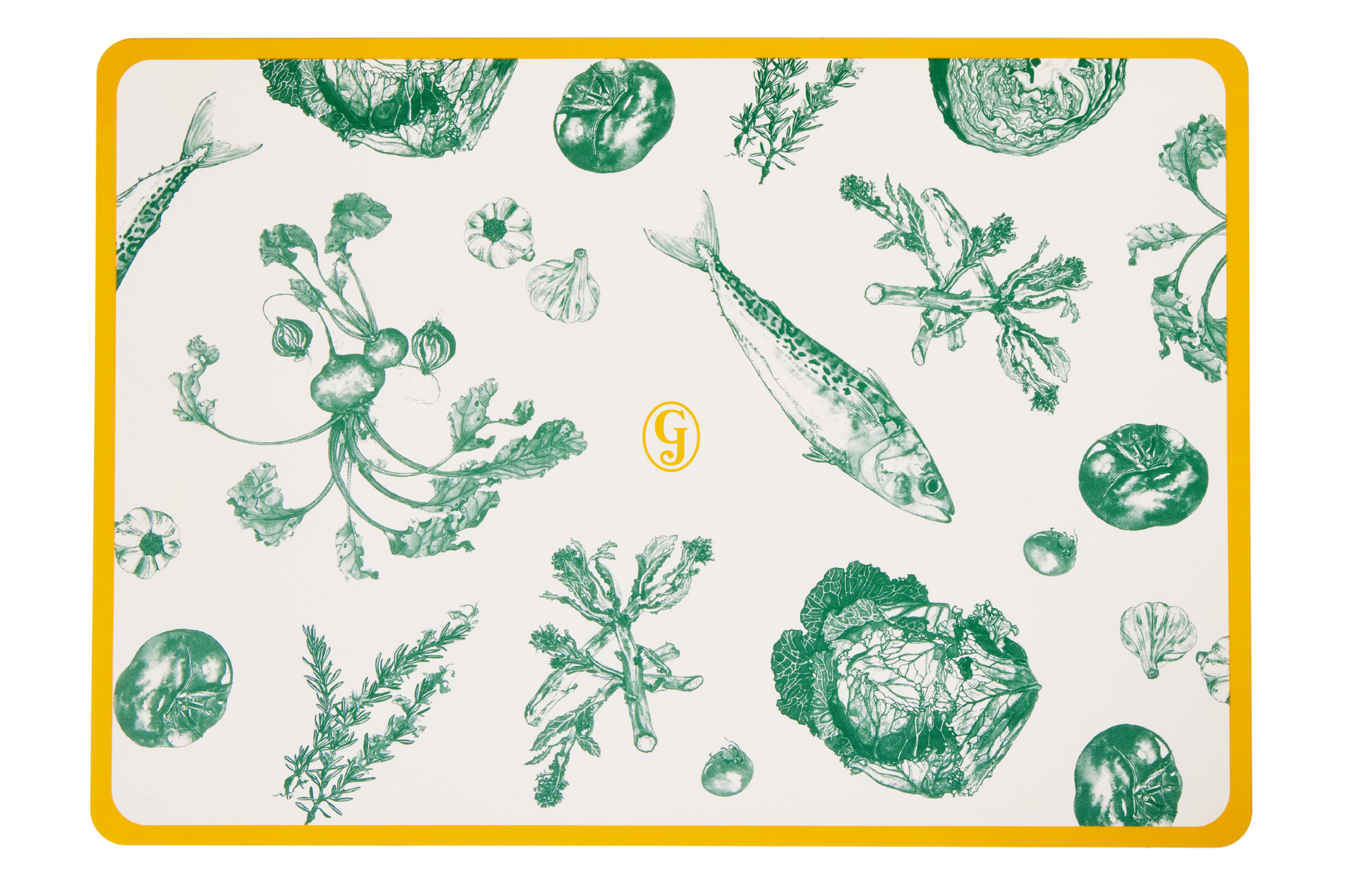 Each set includes one baking mat with this savory design.