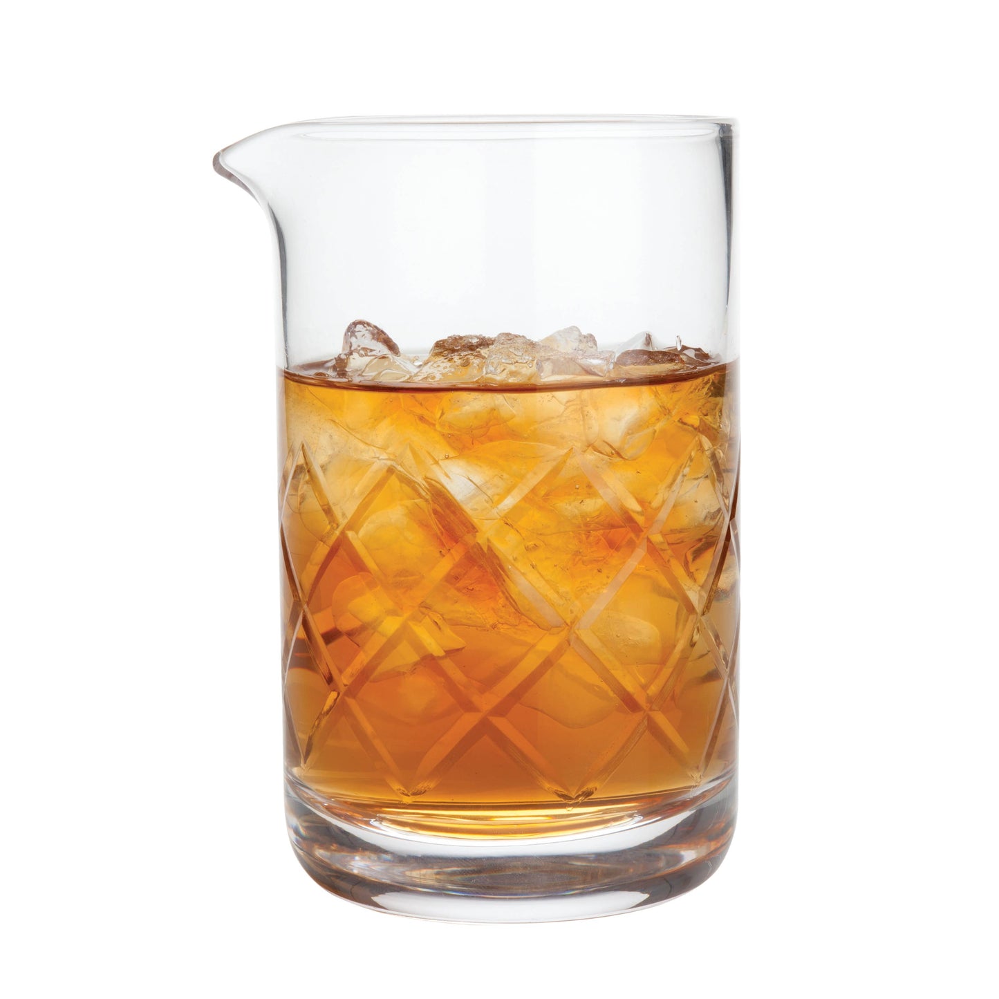 Crystal cocktail mixing glass looks great everywhere