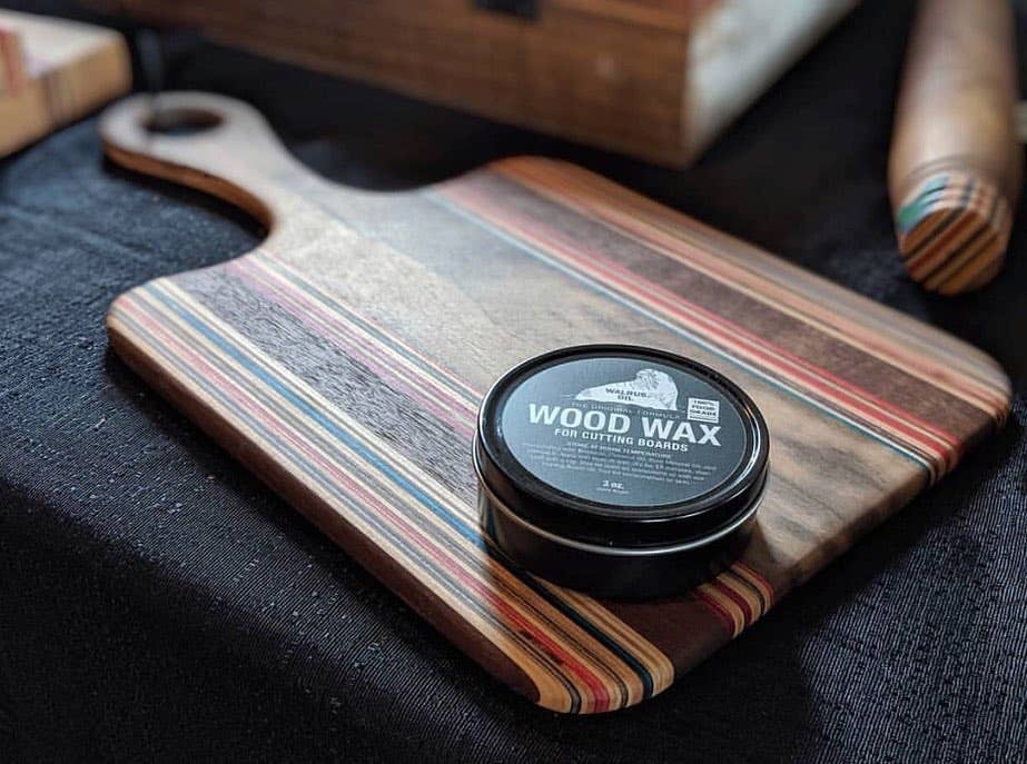 Use Wood Wax to bring out the vibrant wood color of your cutting board.
