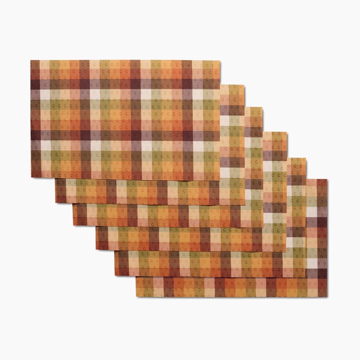 This fall towel collection includes six plaid "Not Paper Towels."