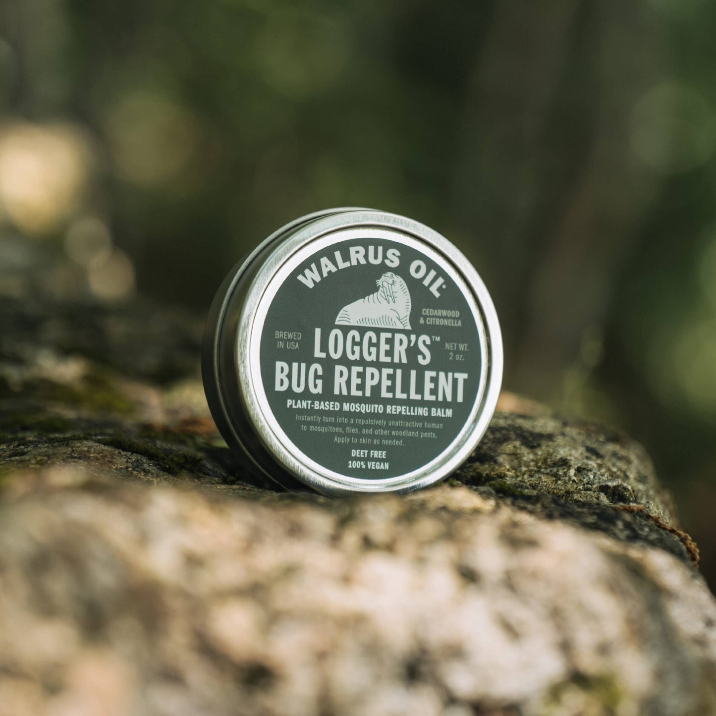 Logger's bug repellent includes cedarwood and citronella.