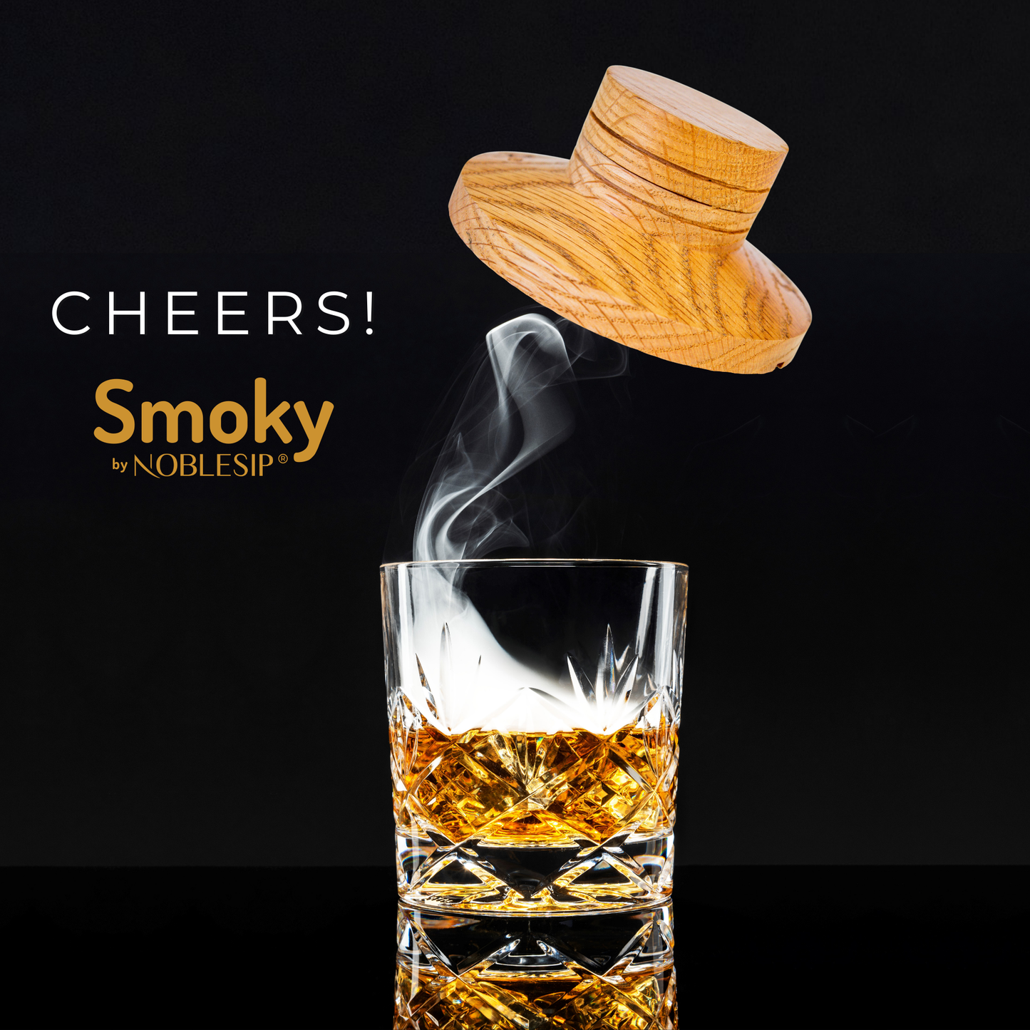 Enjoy the smoky aroma as you raise your glass.
