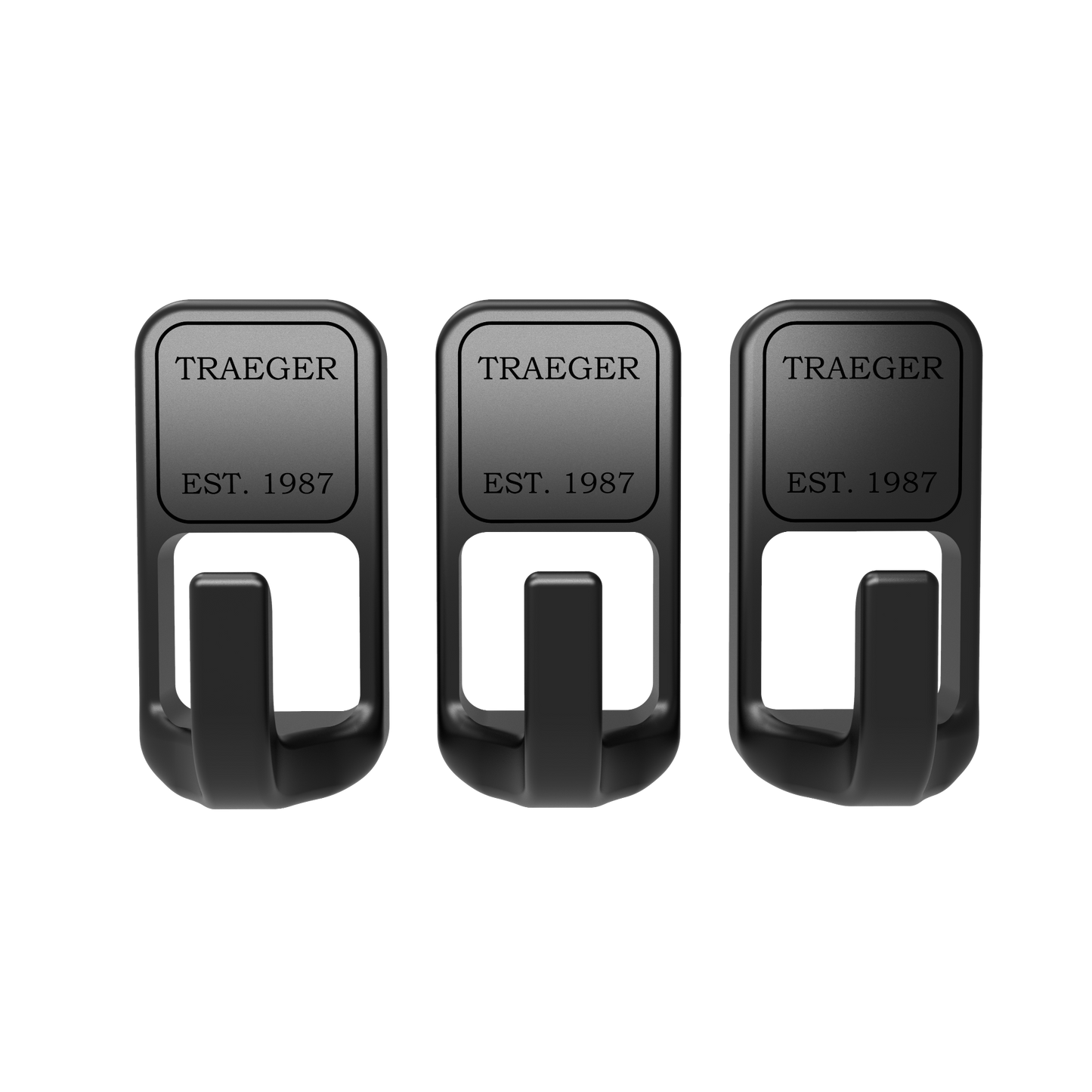 Buy 1 (one) set of 3 magnetic tool hooks for holding grill accessories.