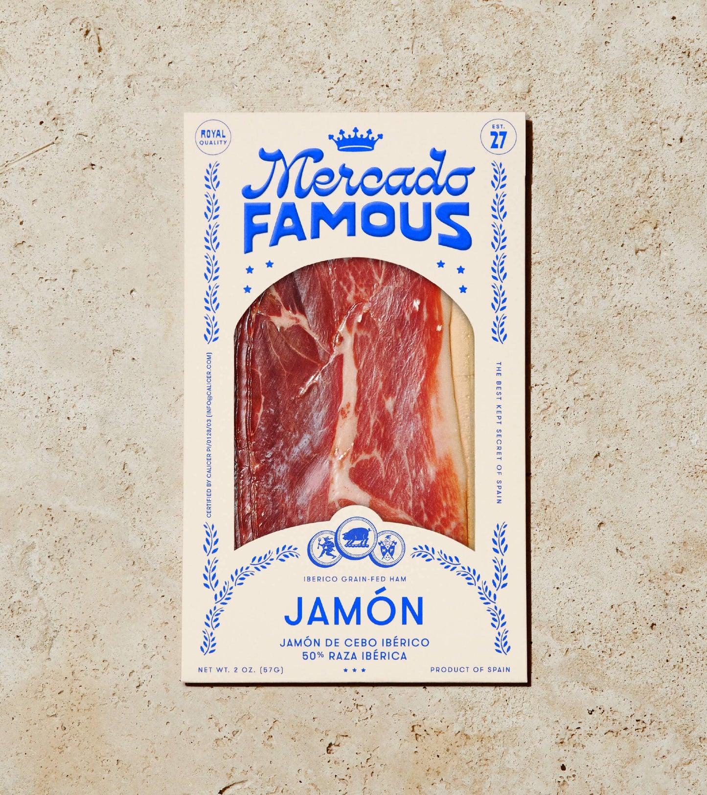 Gourmet cured ham from Spain for charcuterie