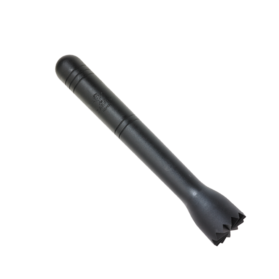 Jumbo 9.5" muddler, black, dishwasher safe