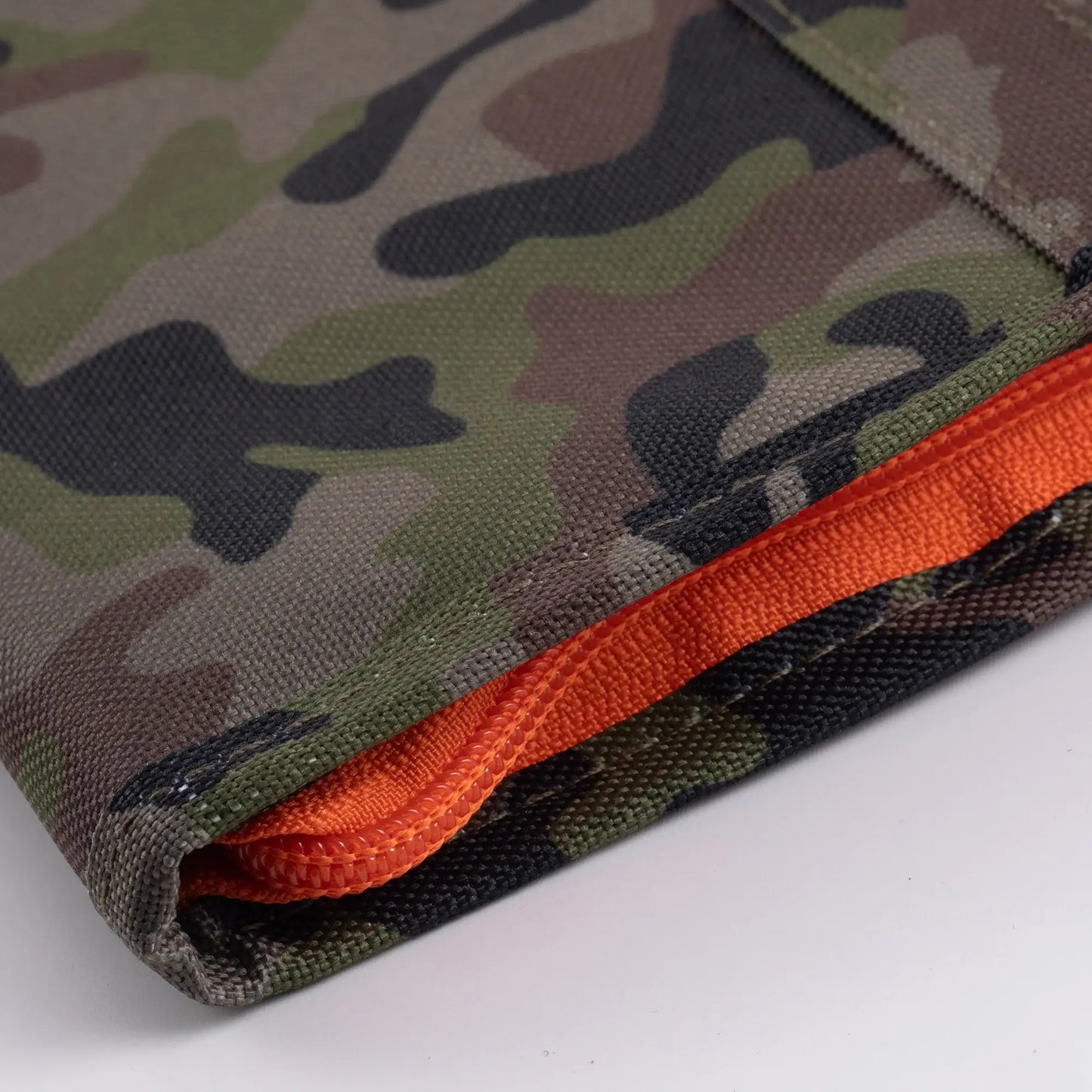 Each knife carrier zips securely on three sides with a high-quality zipper.