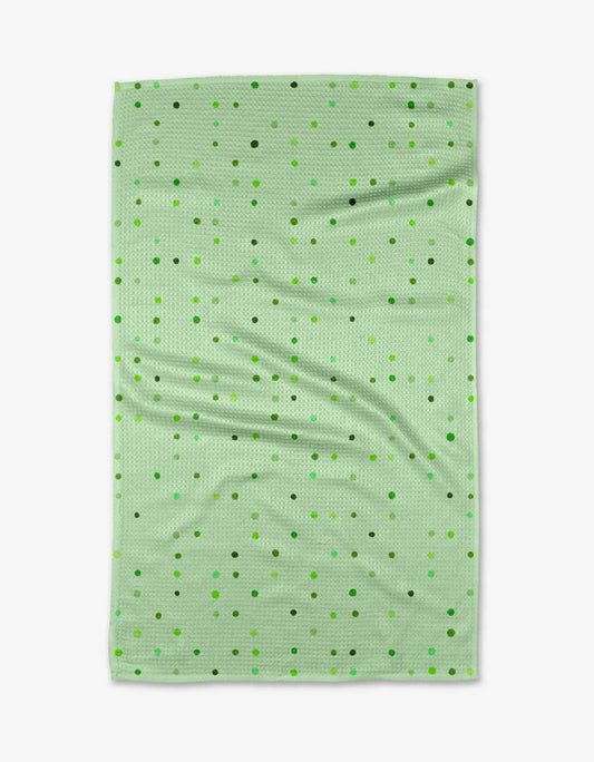 The Shamrock Set lucky green kitchen towels