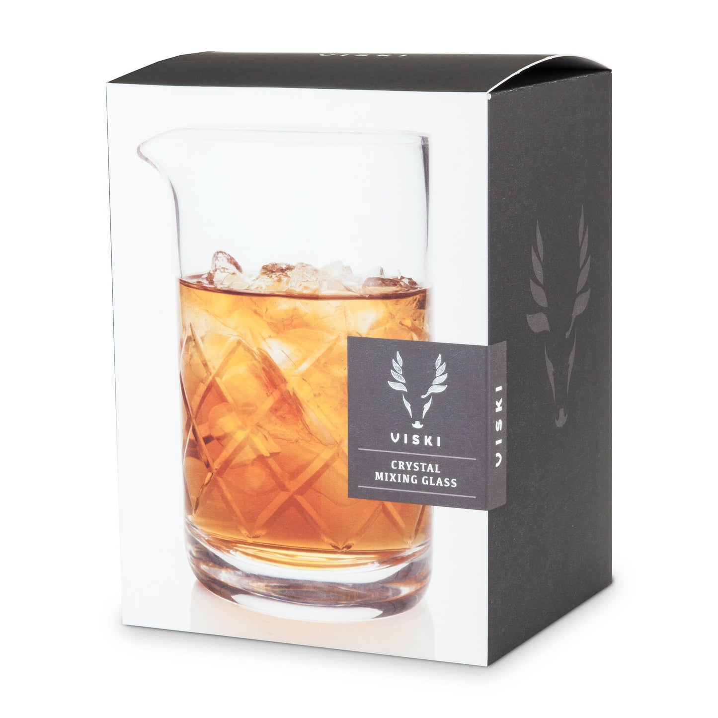 Crystal cocktail mixing glass looks great everywhere