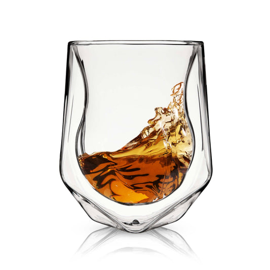 Buy one (1) Alehcmi double wall aerating whiskey tasting glass.