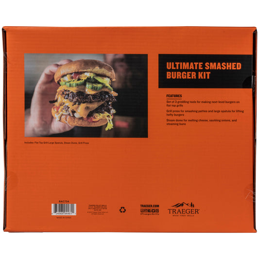 Traeger Flatrock- Ultimate Smashed Burger Kit