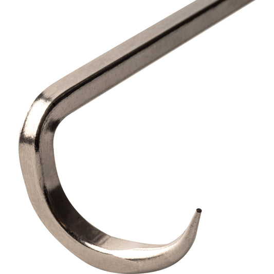 Use the hook on your new BBQ Pigtail to easily flip or move large cuts of meat.