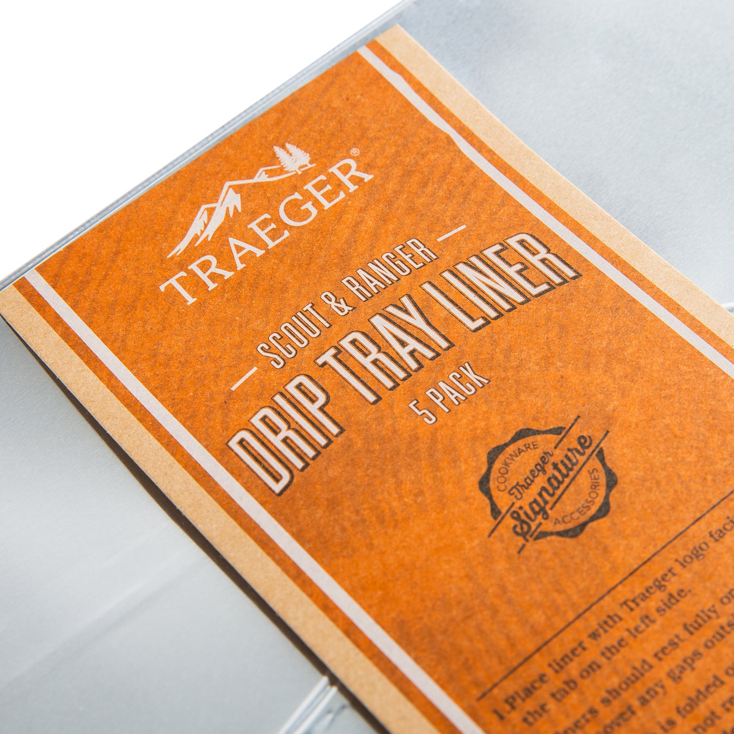 Traeger grills - Drip tray liners - 5 per package