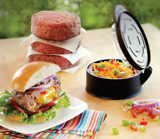 Buy 1 (one) burger stuffer tool and make delicious filled burger patties.