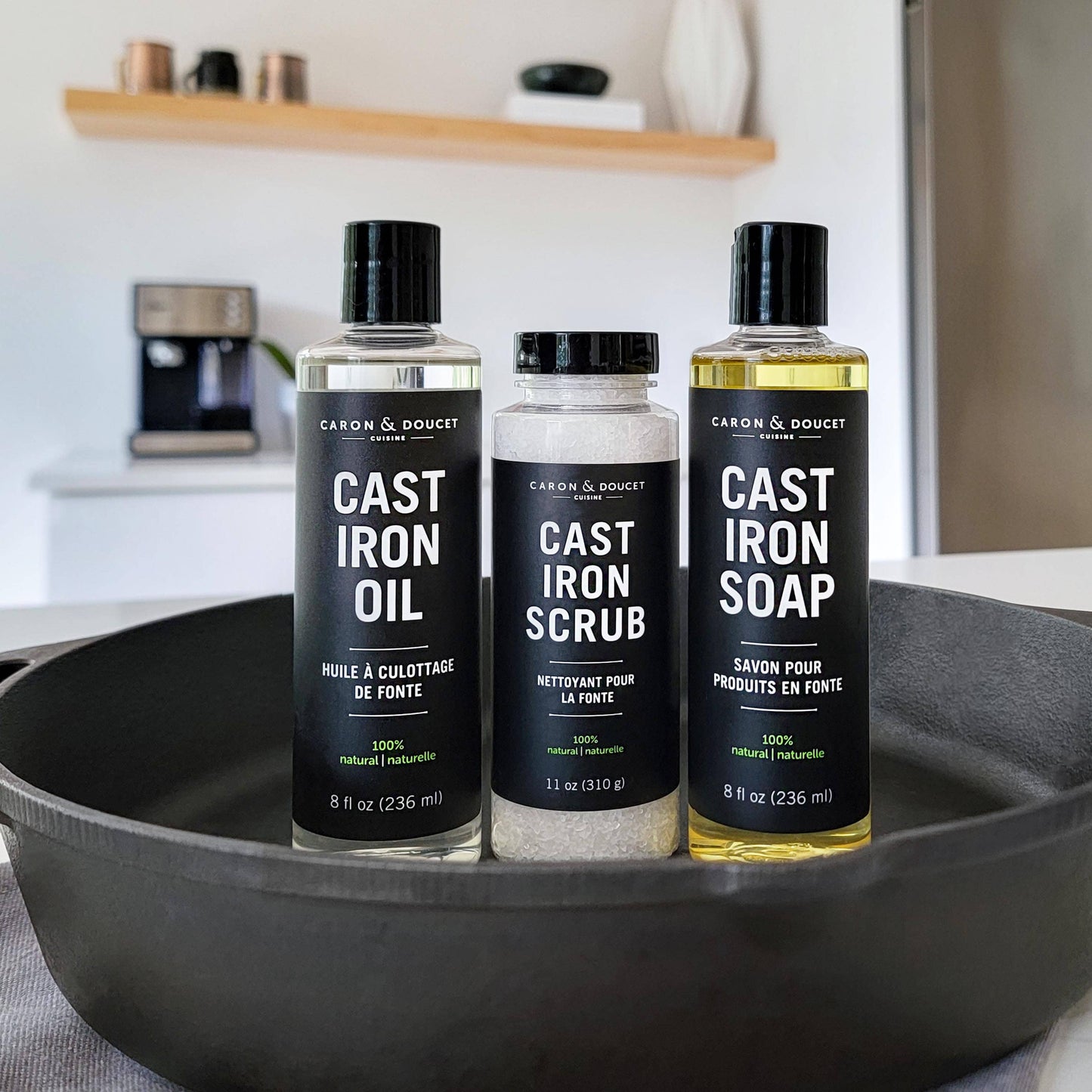 Buy this trio of cast iron cleaners from Caron & Doucet.
