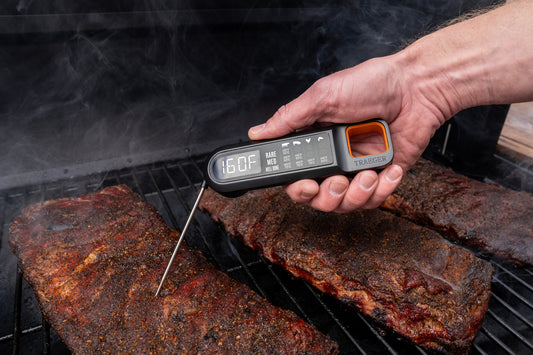Ensure meat is fully cooked with this instant read thermometer.
