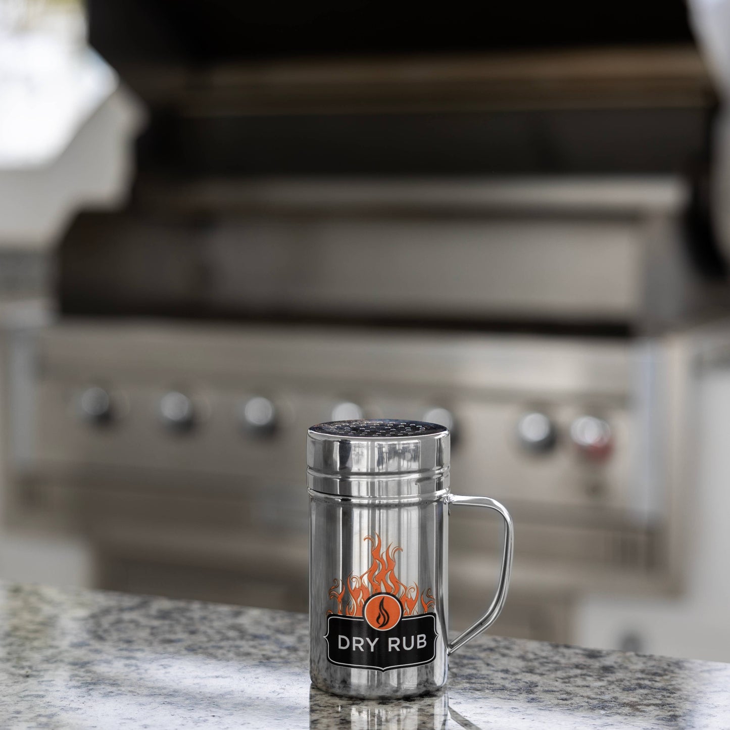 Buy 1 (one) dry rub shaker to evenly season your meat before grilling.