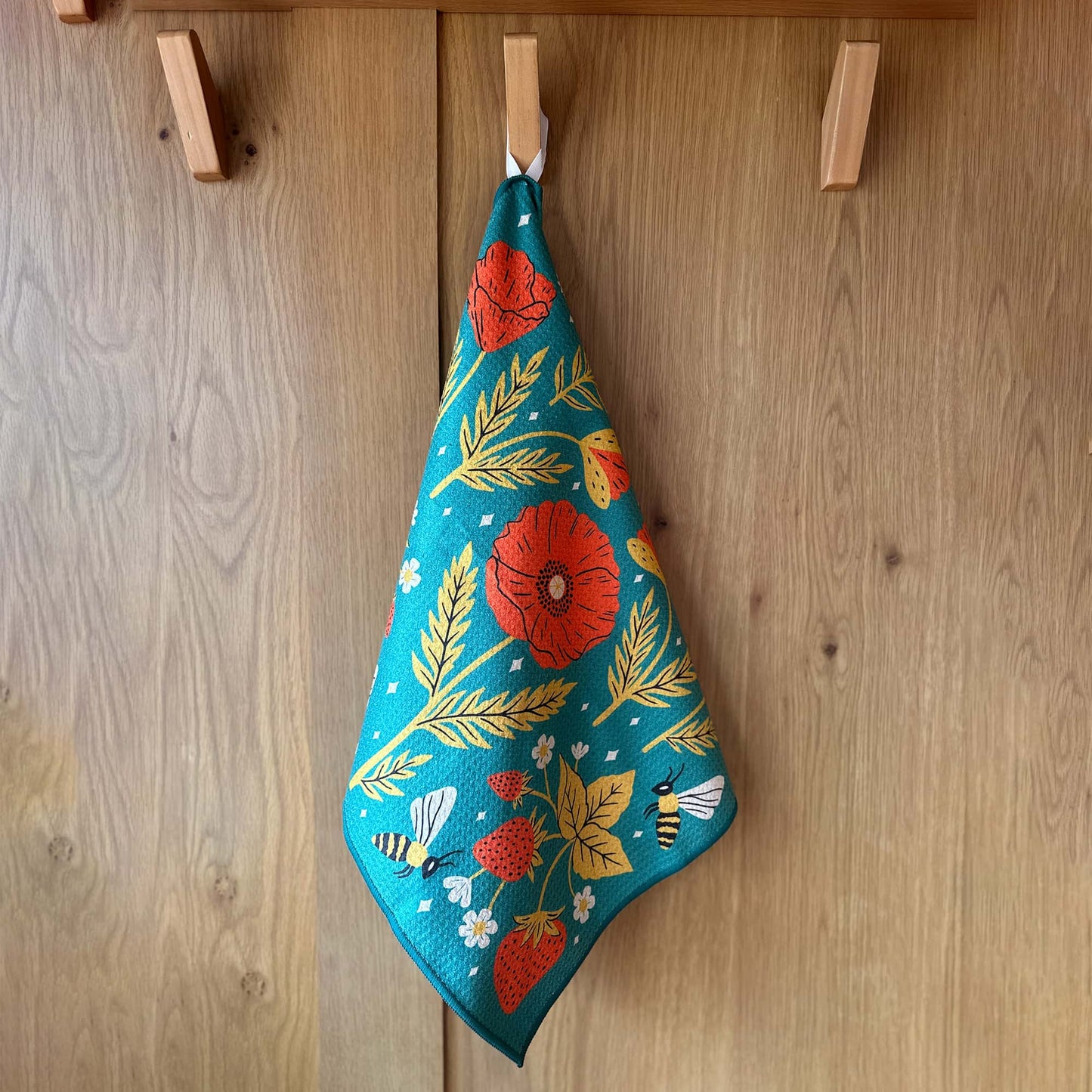 Hang your Garden Buzz towel for easy drying.