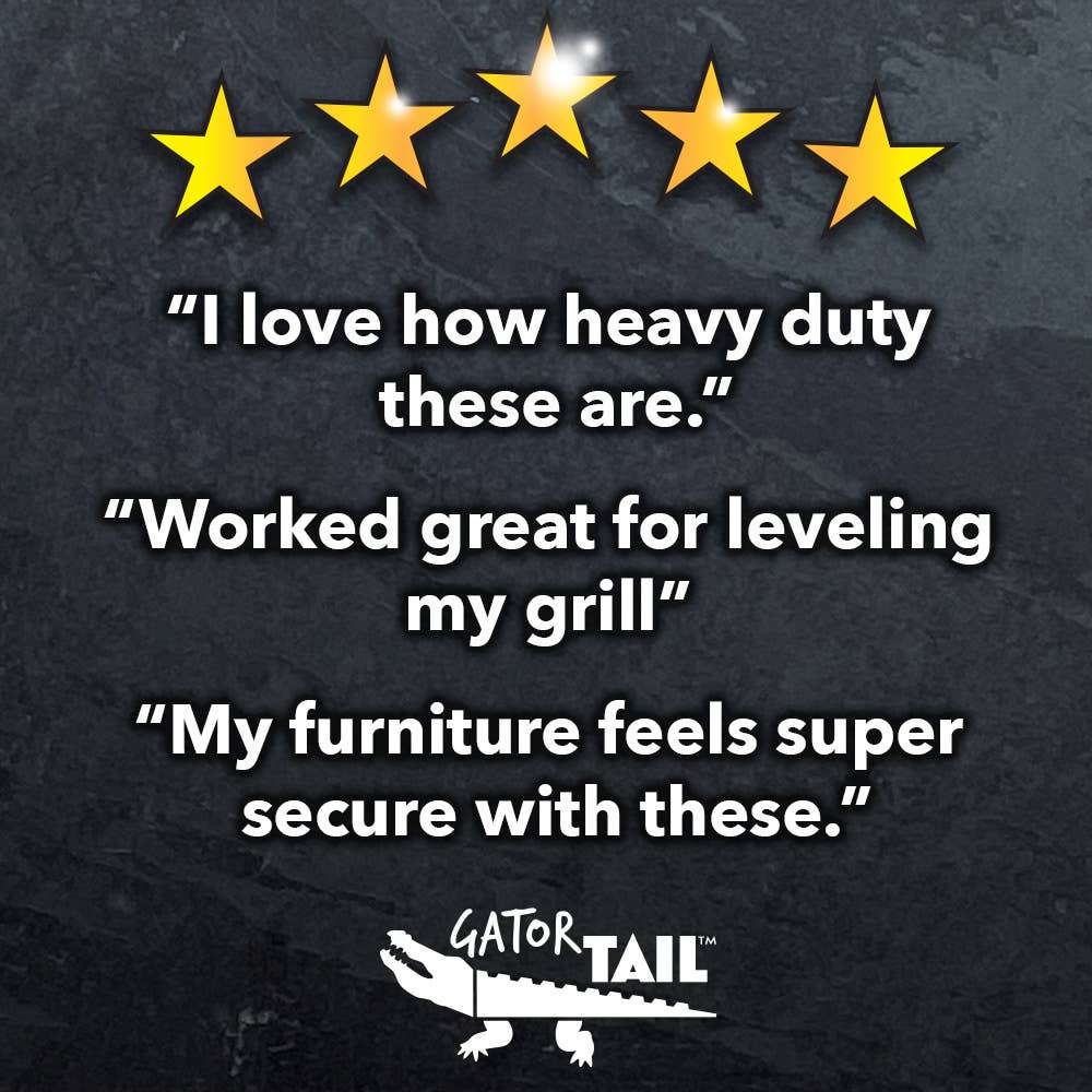 One customer said, "Worked great for leveling my grill."