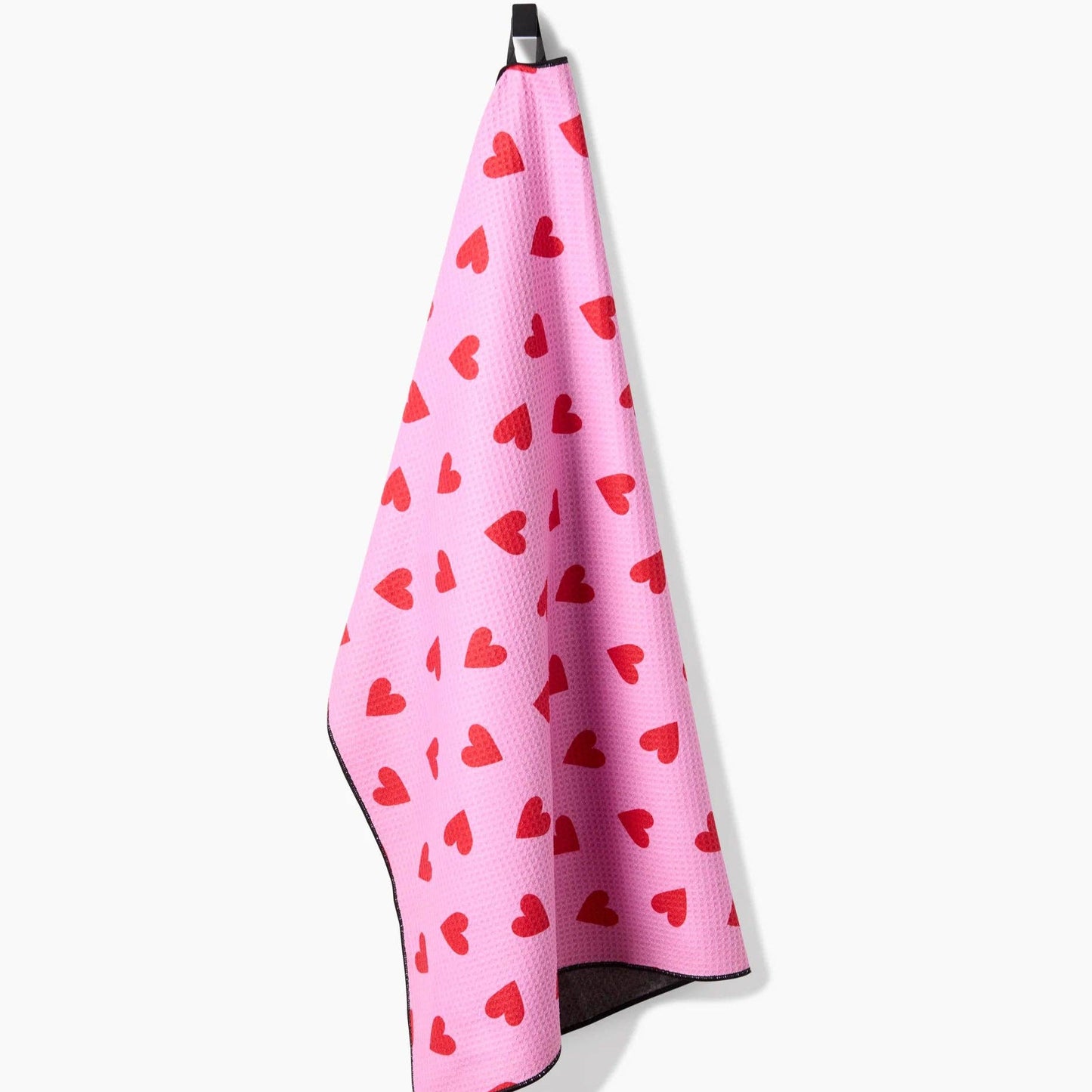 Hang the "I Heart You" dog towel for quick drying.