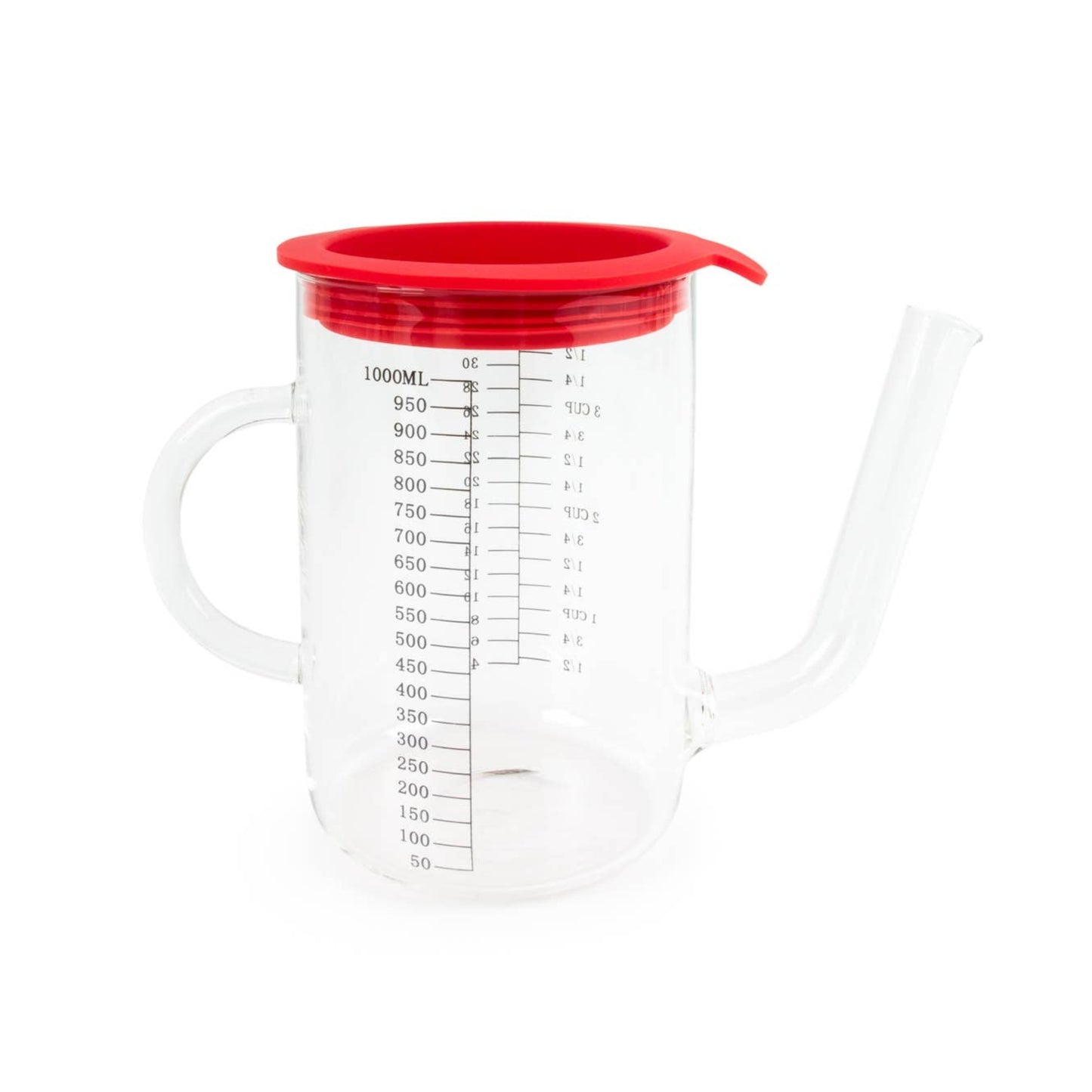 Buy 1 (one) tempered glass gravy separator with silicone strainer.