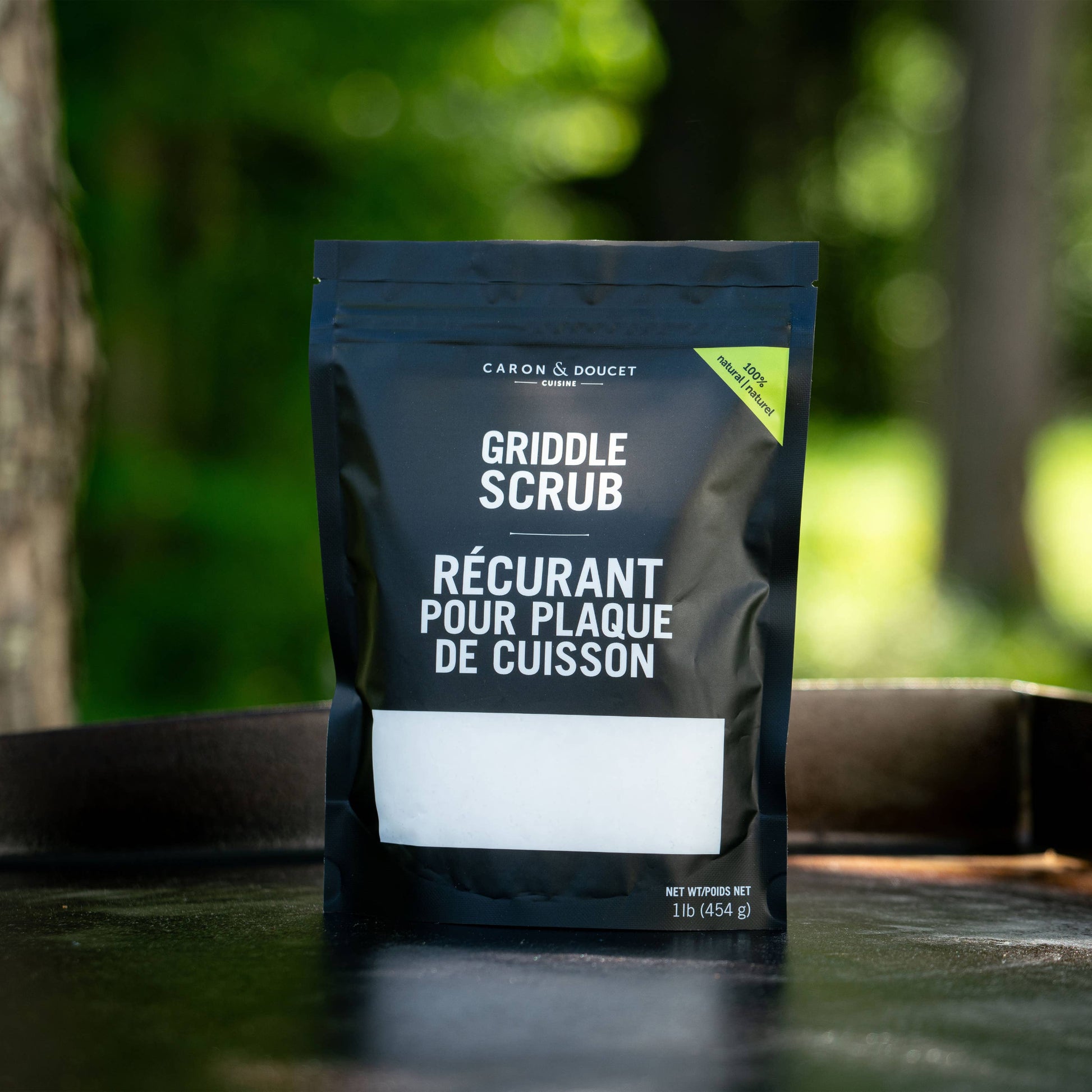 Use moisturizing griddle scrub to improve your cooking surface.