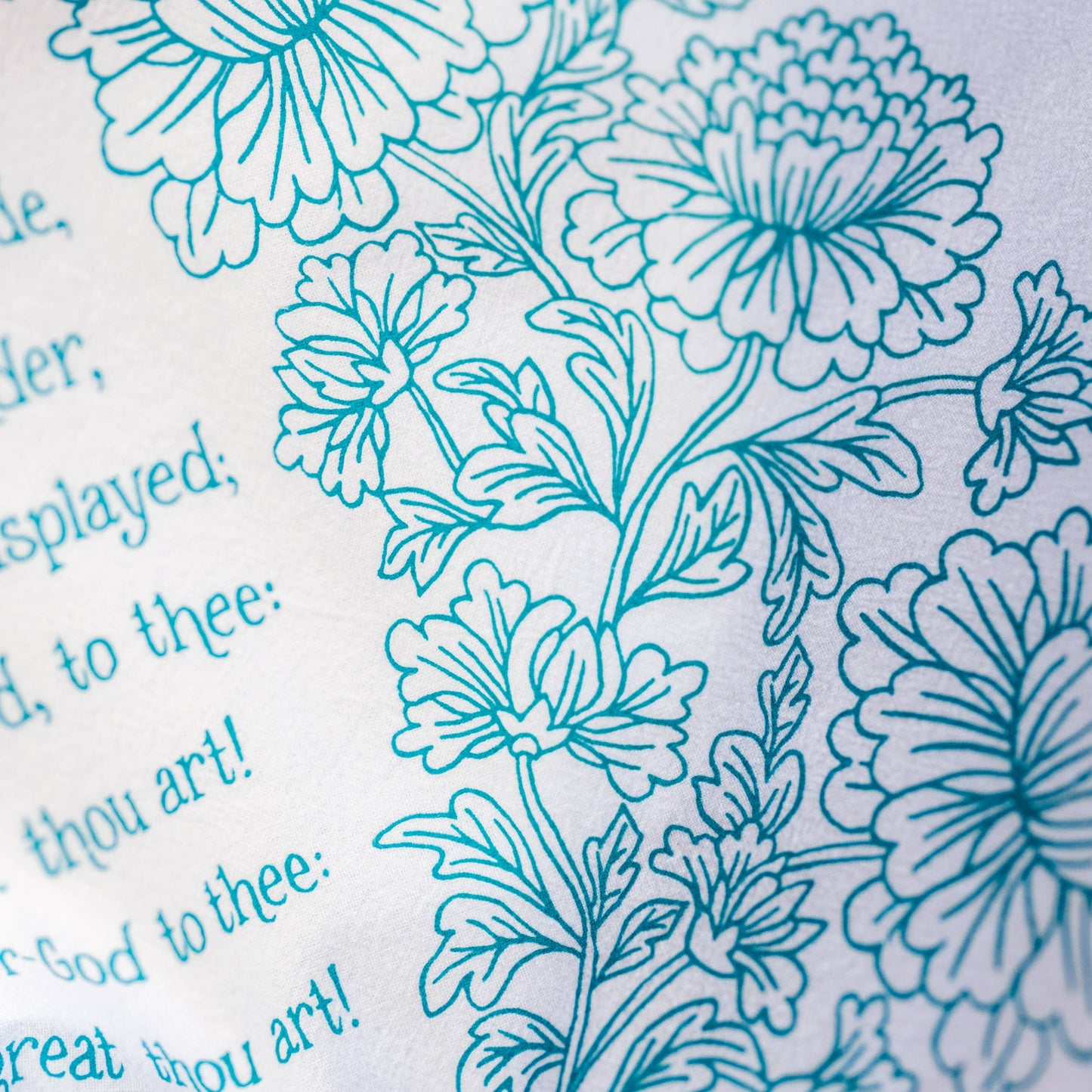 Hand illustrated in Tennessee, this hymn towel is made in the USA.