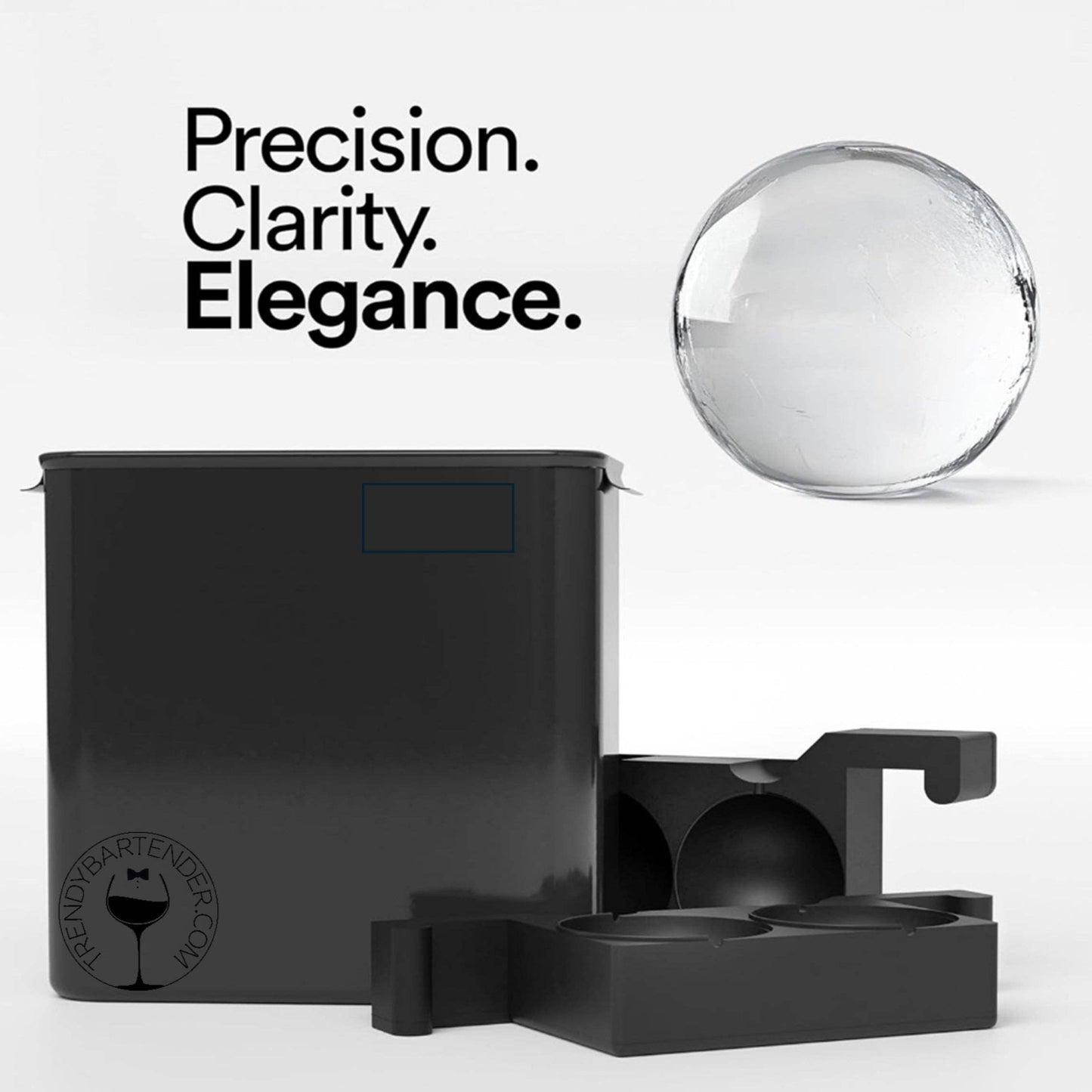 Thanks to directional freezing, your ice balls will have clarity and elegance.