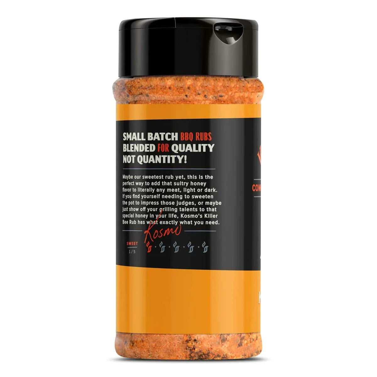 A sweet rub, only 1 out of 5 on the heat scale. Shoppers love the flavor balance. Use it on pork, poultry and your favorite meat.