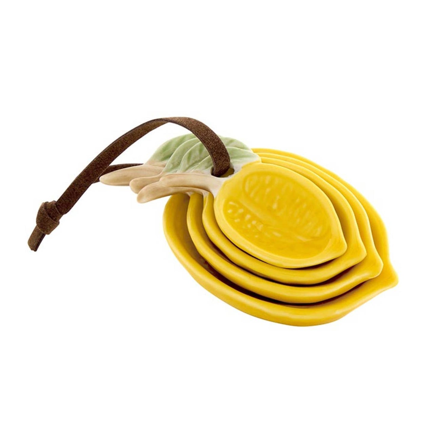 Buy 1 (one) set of four lemon-shaped measuring spoons.