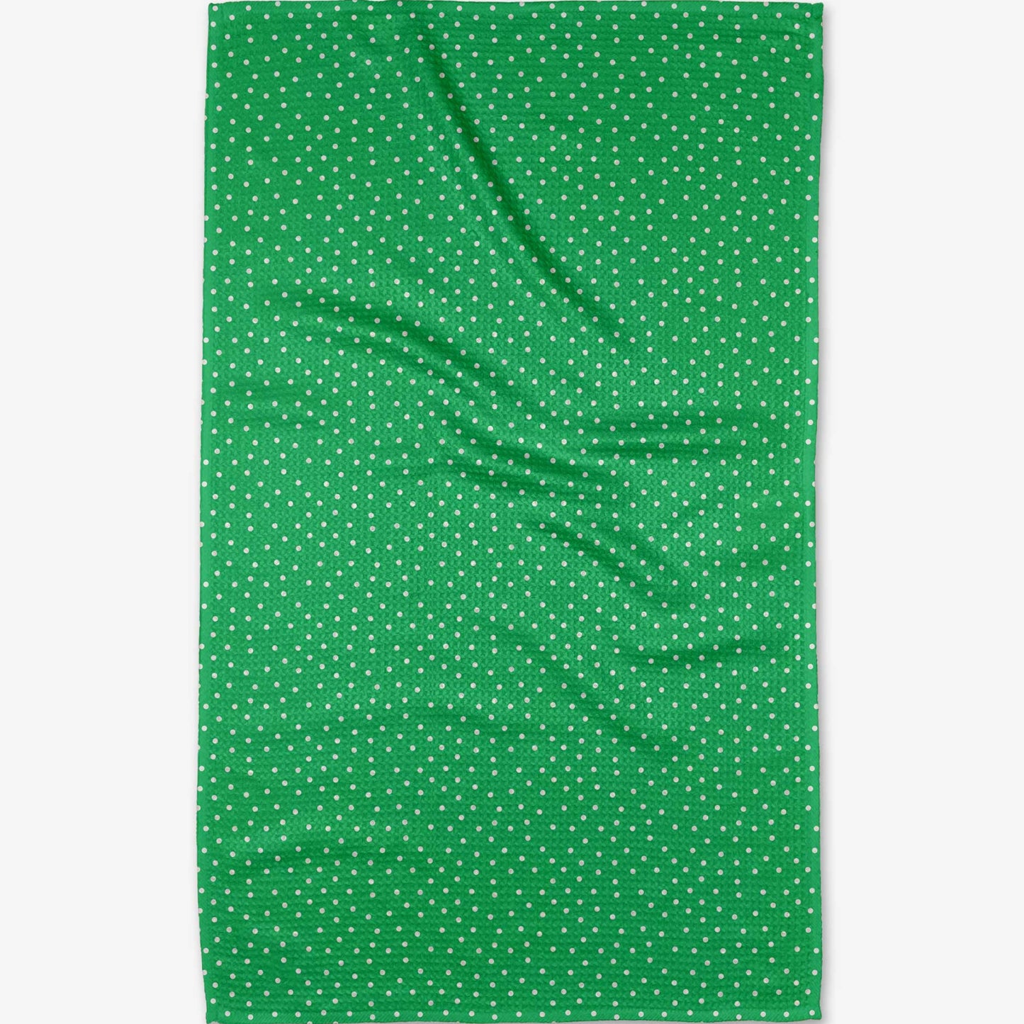 Buy 1 (one) green Luck and Dots tea towel.