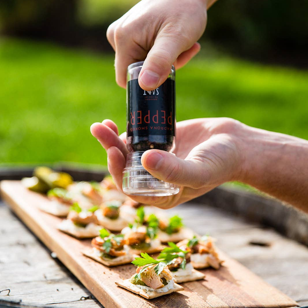 Madrona smoked peppercorns add unique, delicious flavor to finish any dish.