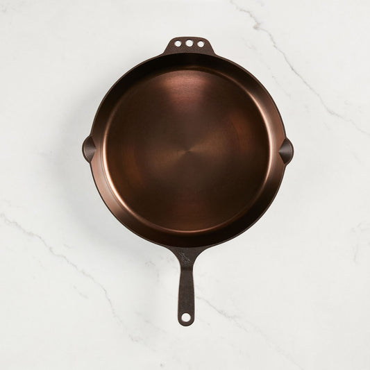 Buy 1 (one) 14 inch cast iron skillet.