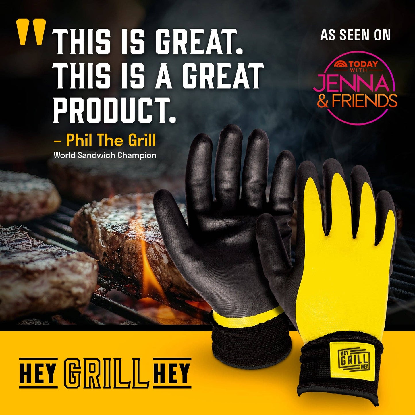 Phil the Grill world sandwich champion said, "This is a great product." As see on Today with Jenna & Friends