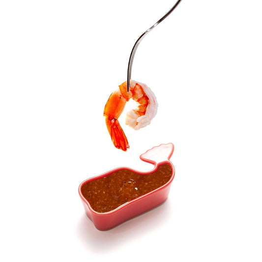 Dip into your favorite sauce using these single-serving size condiment cups in a cute whale shape.