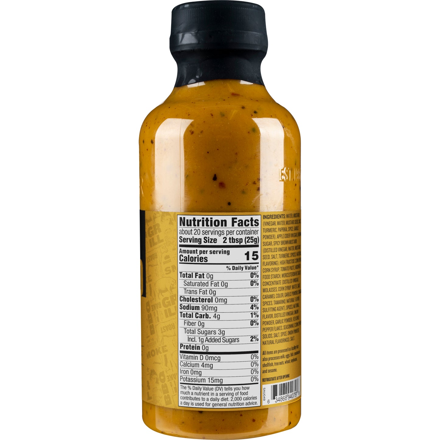 Traeger Liquid Gold is 15 calories per serving.