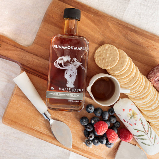 Buy 1 (one) bottle of smoked maple syrup to enhance your charcuterie board.