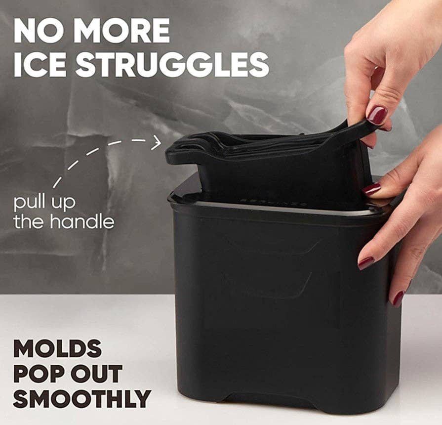Convenient handles mean no struggling to pop your ice out of the mold.