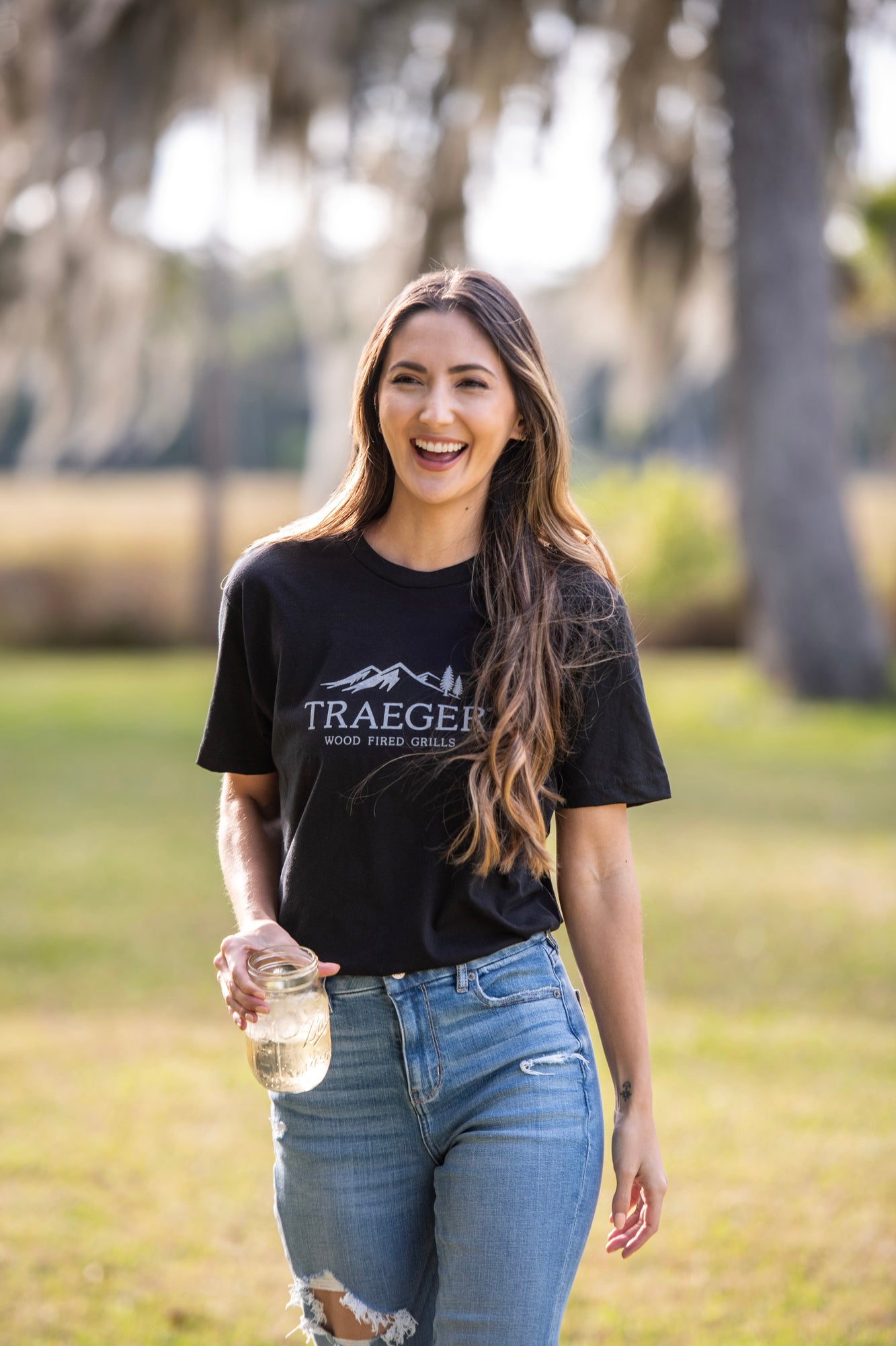 Traeger logo black short sleeve t-shirt M-XXL