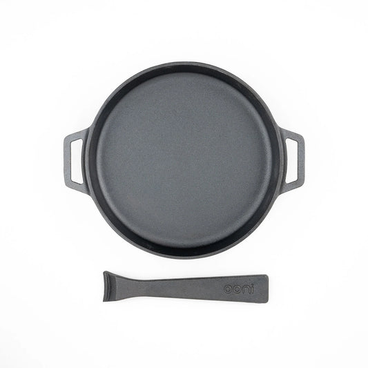 Buy 1 (one) Ooni cast iron skillet with detachable handle.