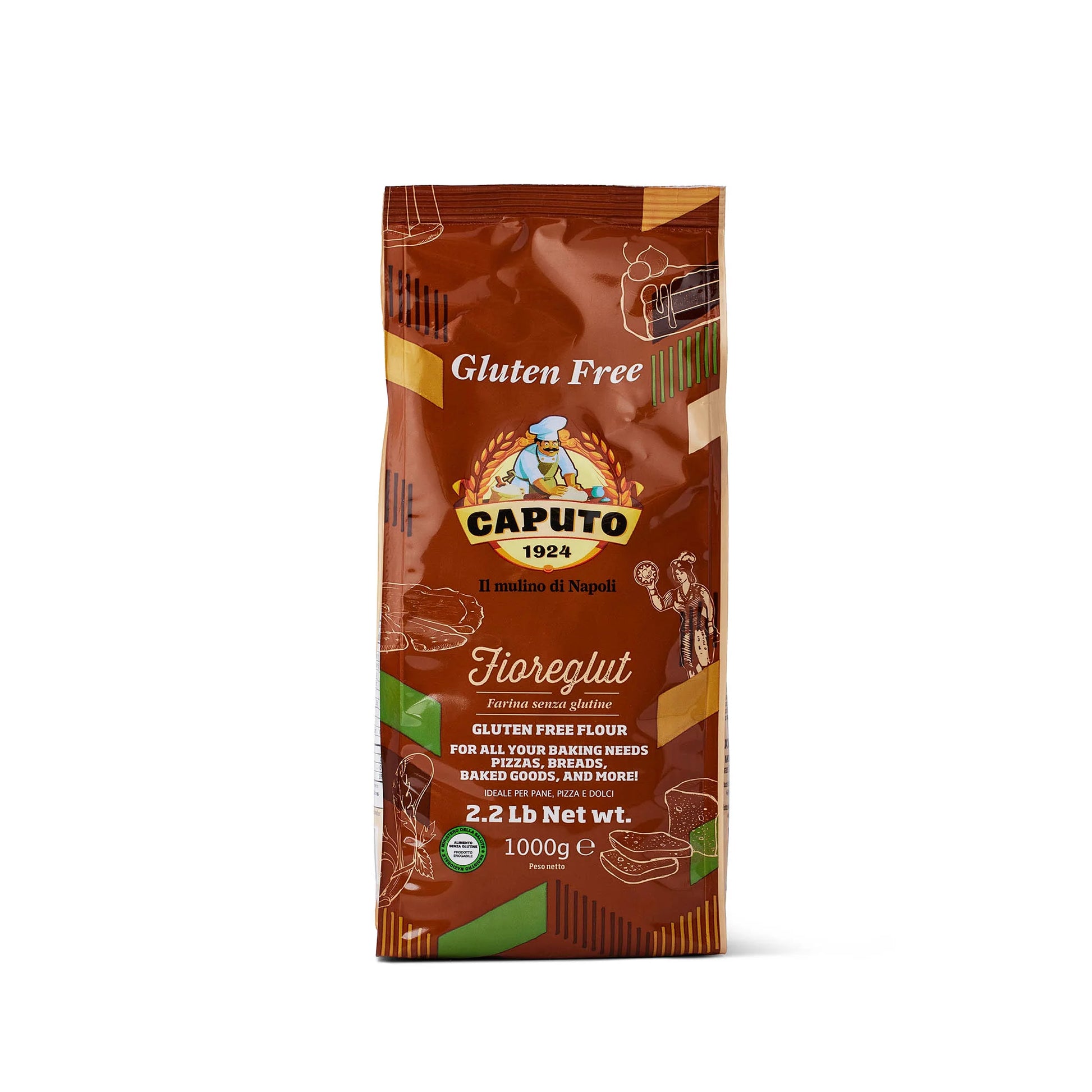 Caputo Fioreglut - gluten-free flour comes in a 2.2lb bag.