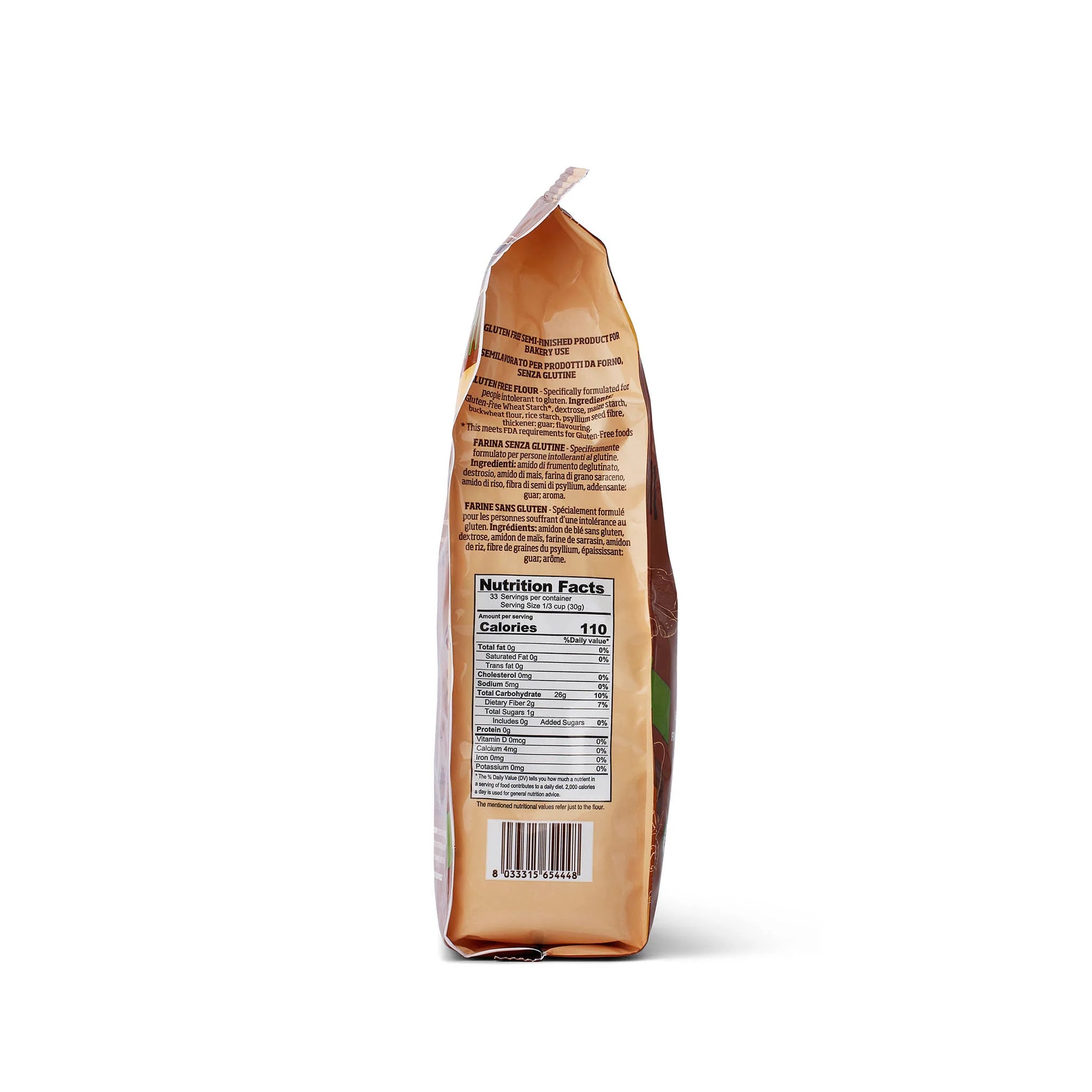 Specifically formulated for people intolerant to gluten. Contains gluten-free wheat starch.