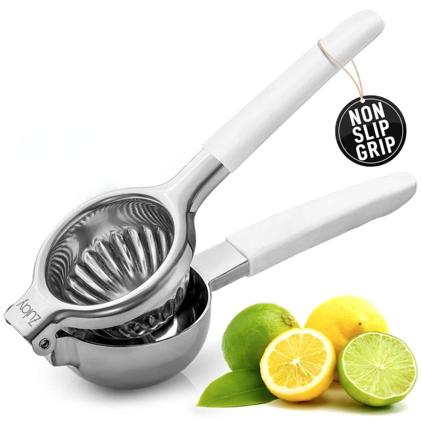 Buy 1 (one) premium citrus juicer with a white non-slip handle.