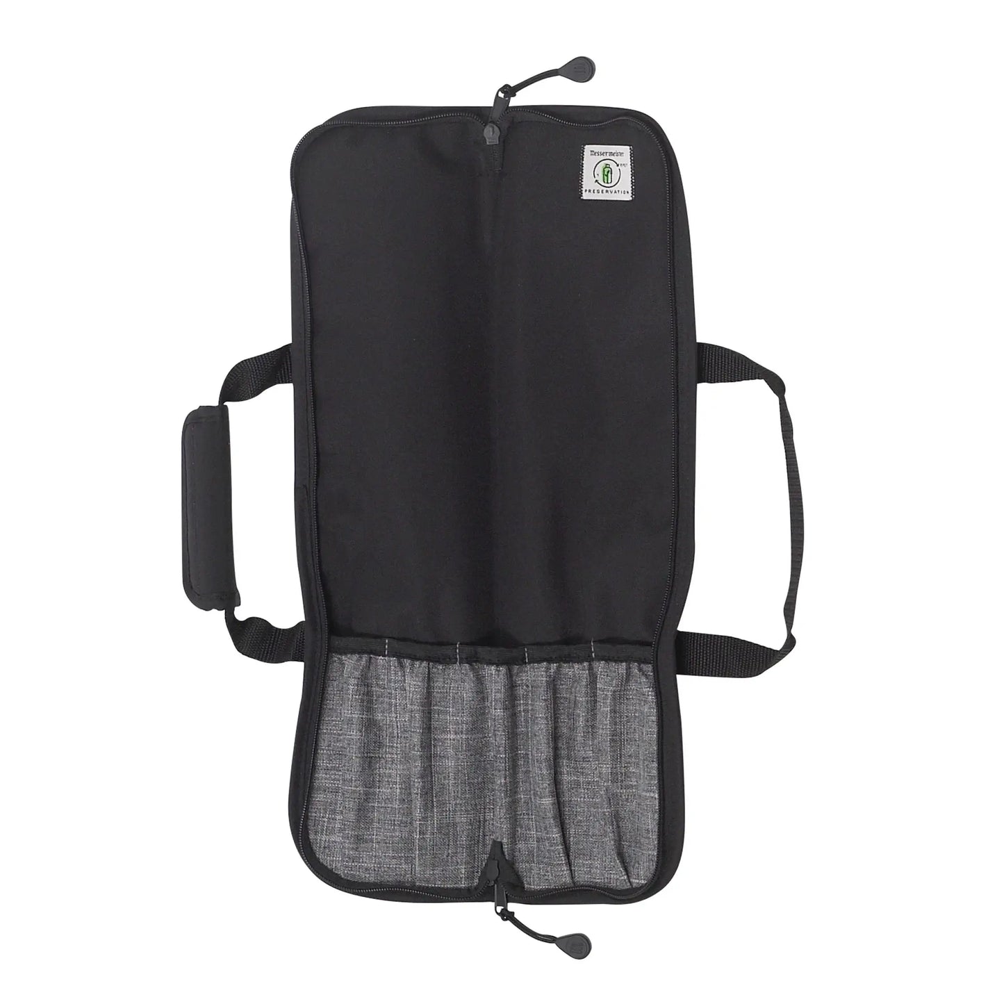 Buy a knife carrier that opens flat for safe and easy access to your knives.