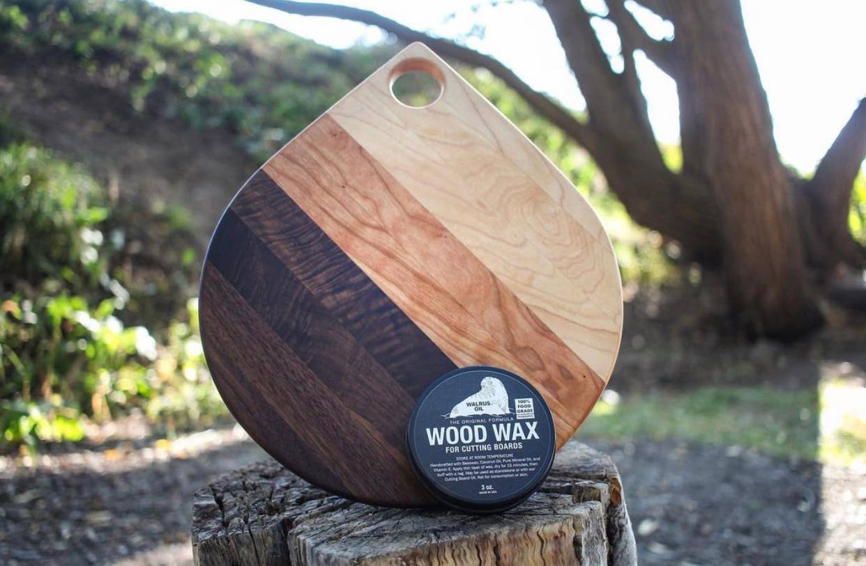Protect wood serving boards from moisture.