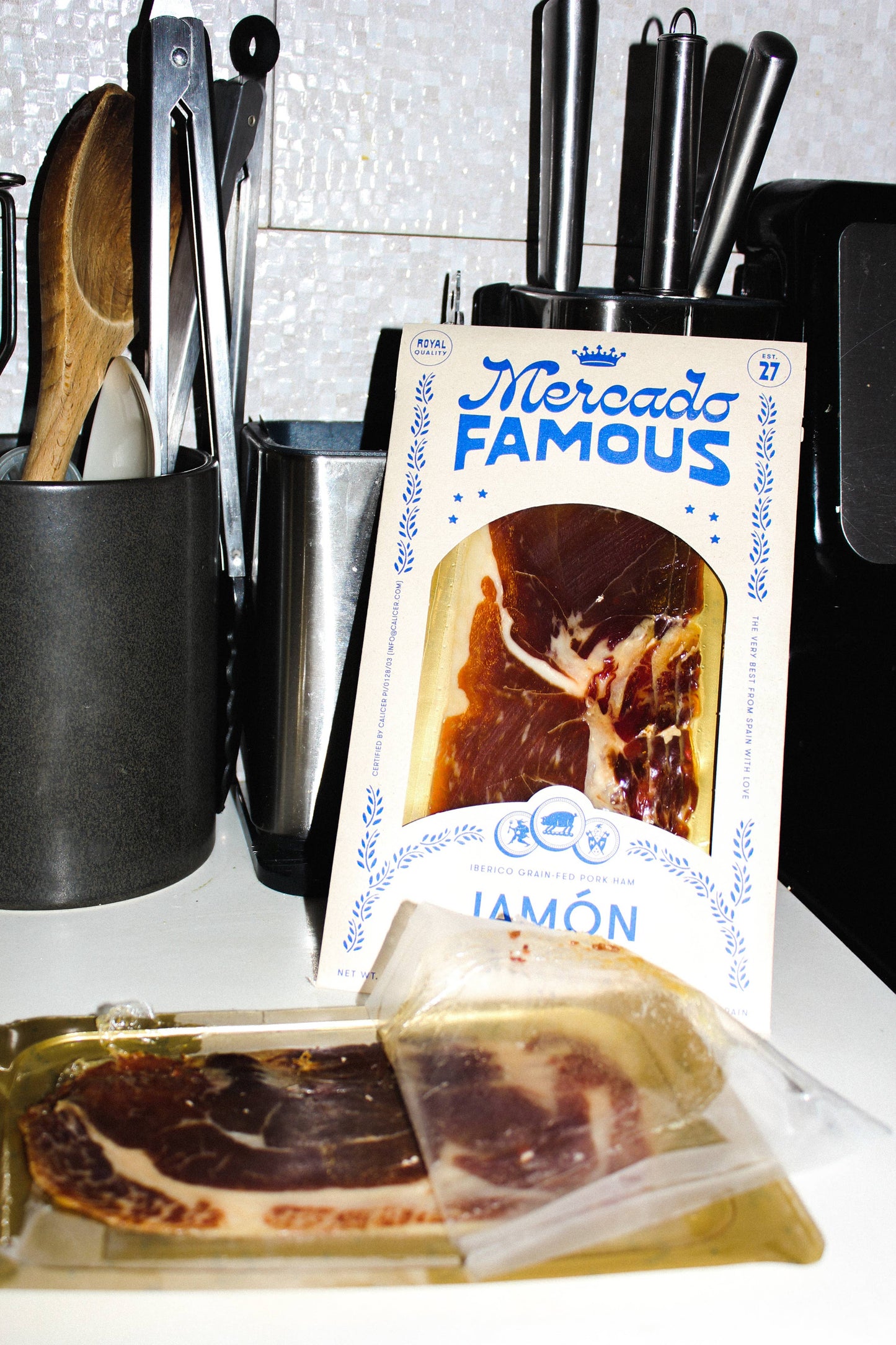 Gourmet cured ham from Spain for charcuterie
